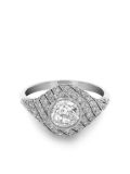 Pragnell Vintage platinum Art Deco-inspired diamond ring - Silver