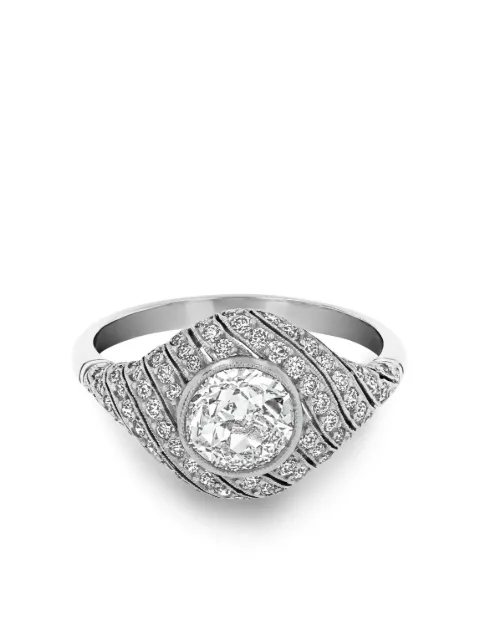 Pragnell Vintage platinum Art Deco-inspired diamond ring