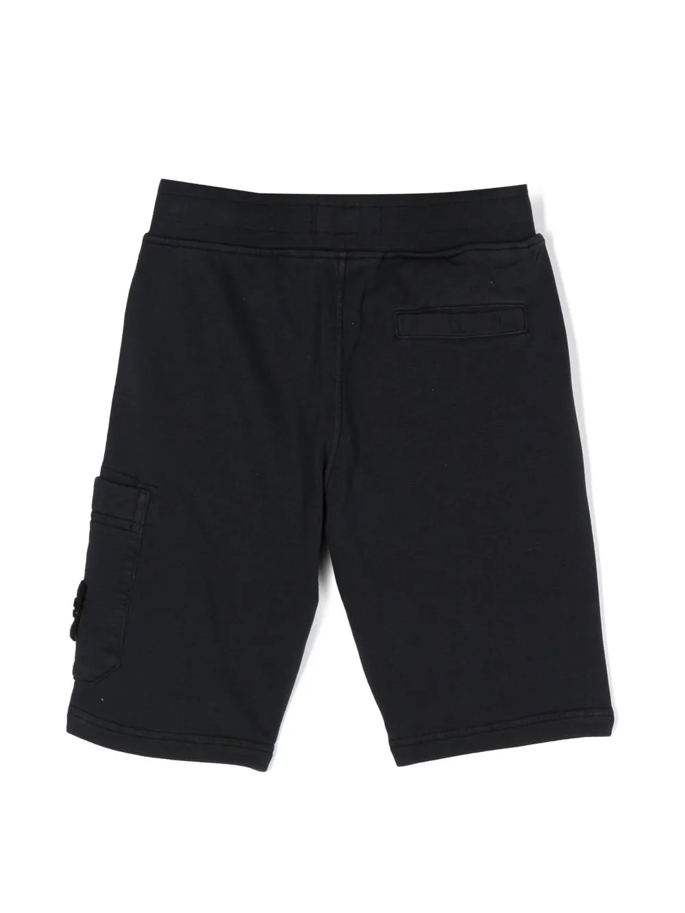Stone Island Junior Cargo shorts met patch - Blauw