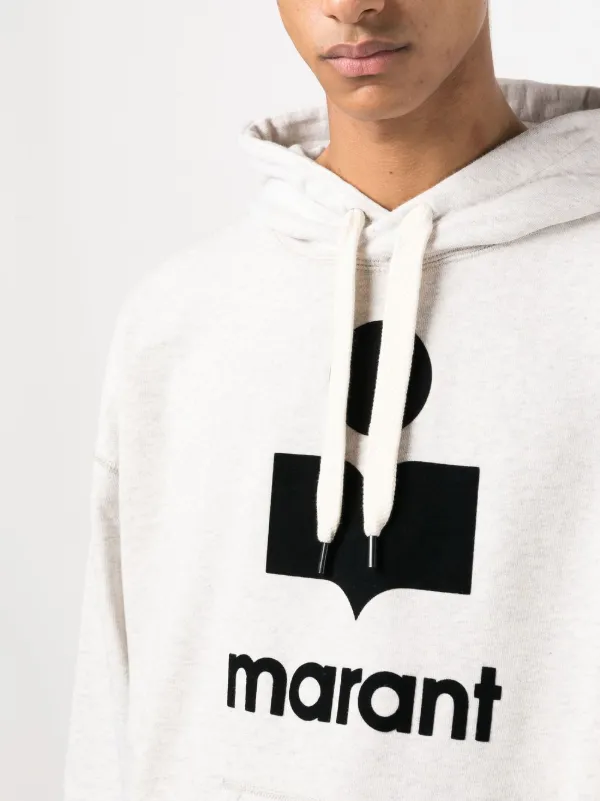 【送料&関税込】Isabel Marant Miley Hoodie MILEY SWEATSHIRT Man Ecru/Camel | ISABEL MARANT Official