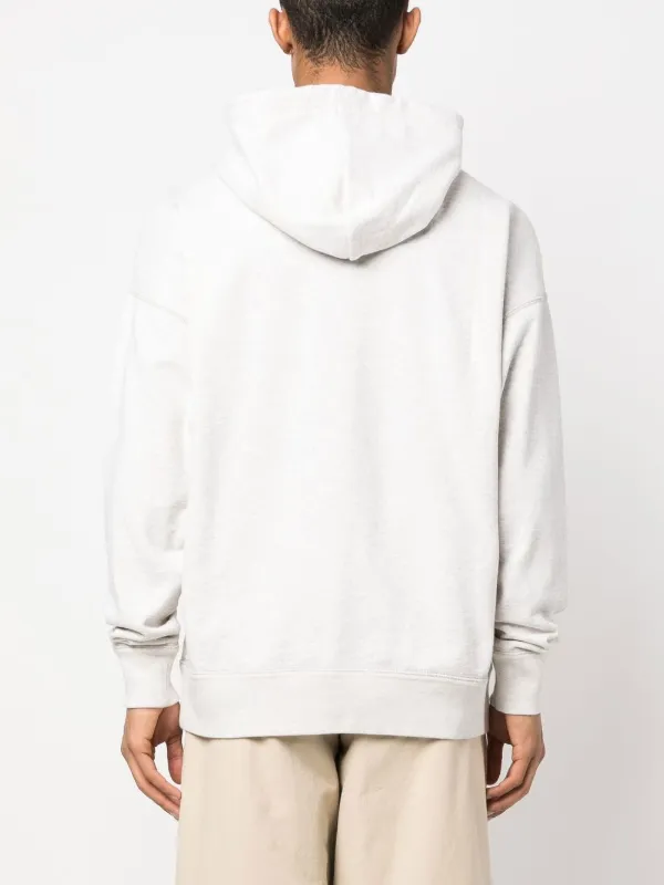 MARANT Miley logo-print Hoodie | Neutrals | FARFETCH ID