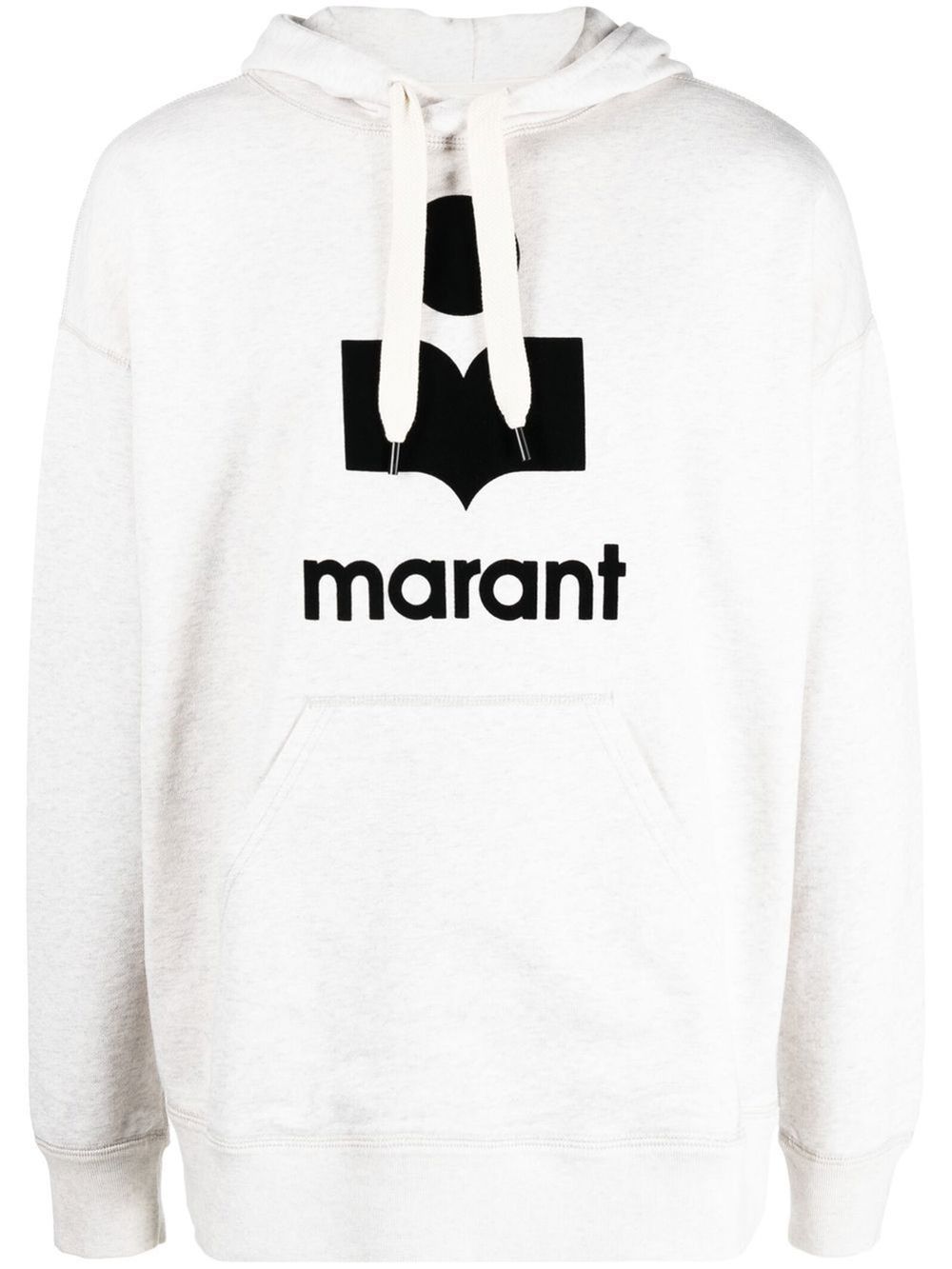 Shop Marant Logo Patch Hoodie In Neutrals