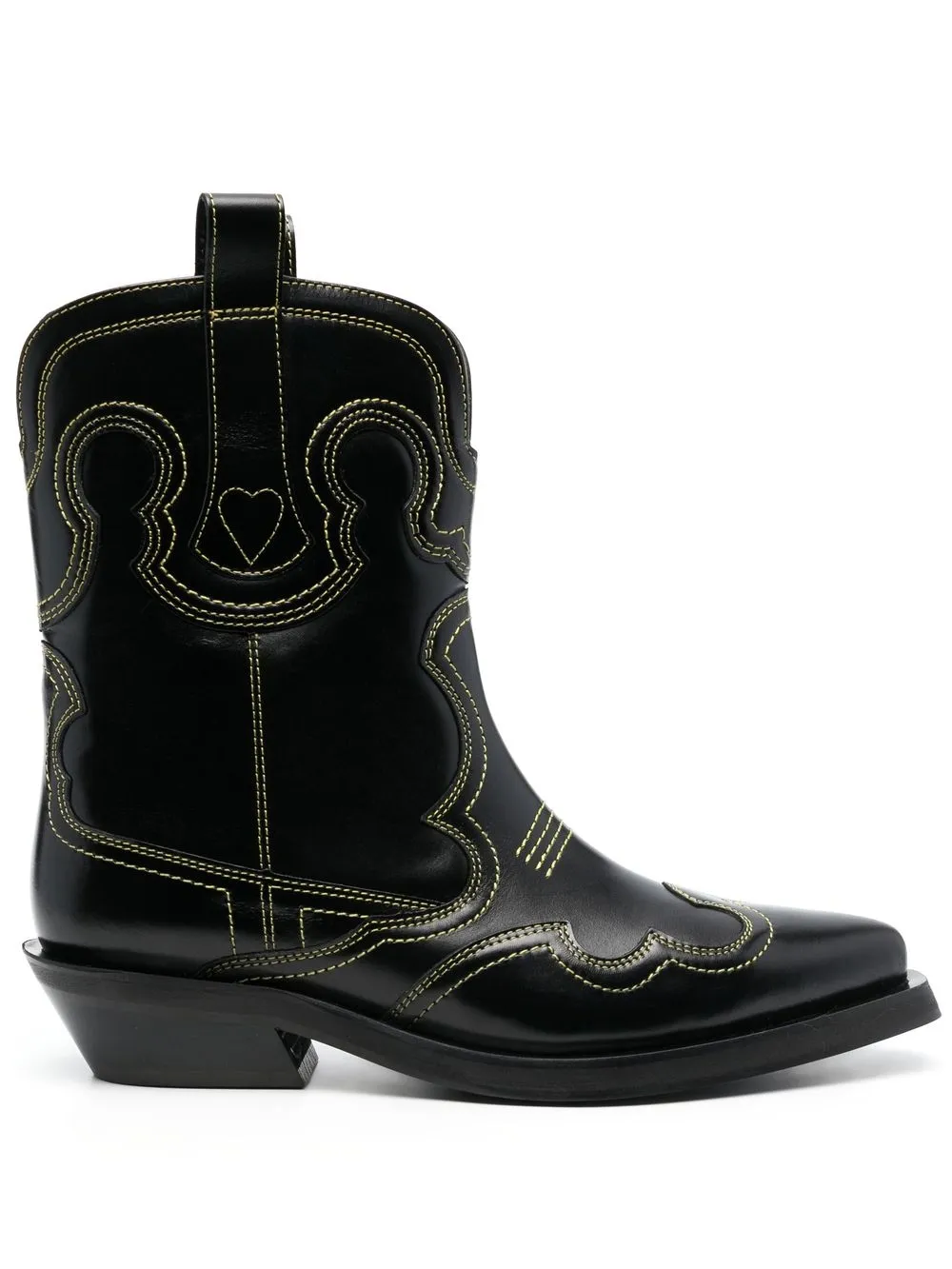 

GANNI botas estilo Western con tacón de 40mm - Negro