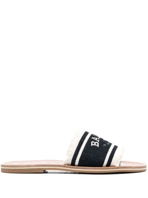 Bally - 15mm logo-print open-toe mules