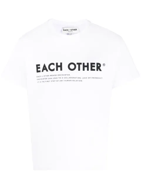 Each X Other T-Shirt mit Signature-Print