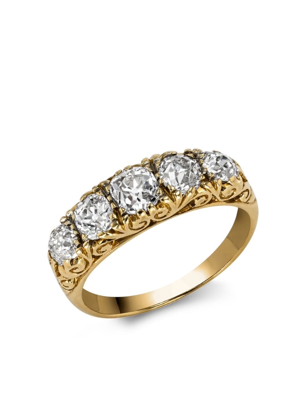 Pragnell Vintage 18kt geelgouden ring met diamant