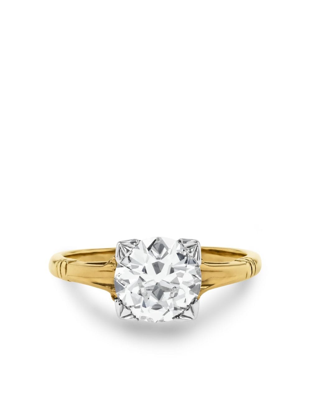 Pragnell Vintage 14kt yellow gold Solitaire diamond ring