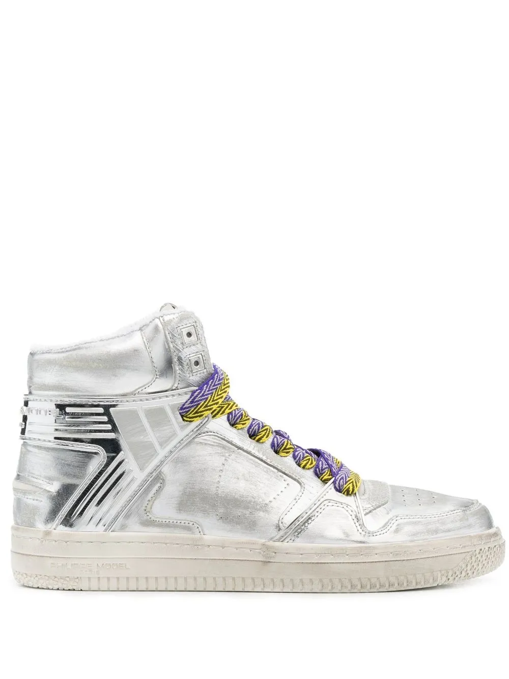 

Philippe Model Paris lace-up high-top sneakers - Silver