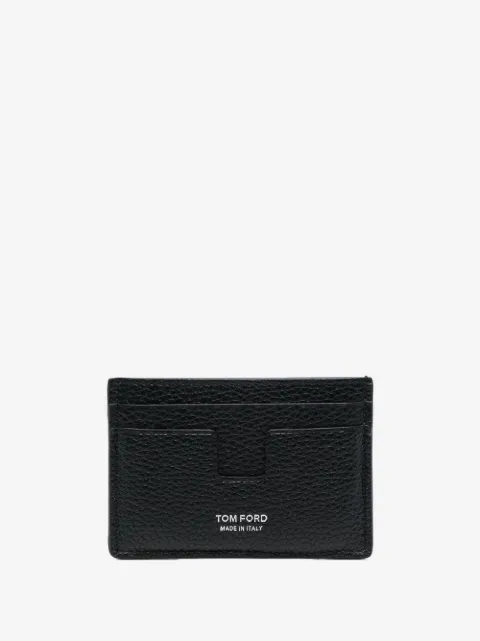 TOM FORD kortholder i læder med logotryk