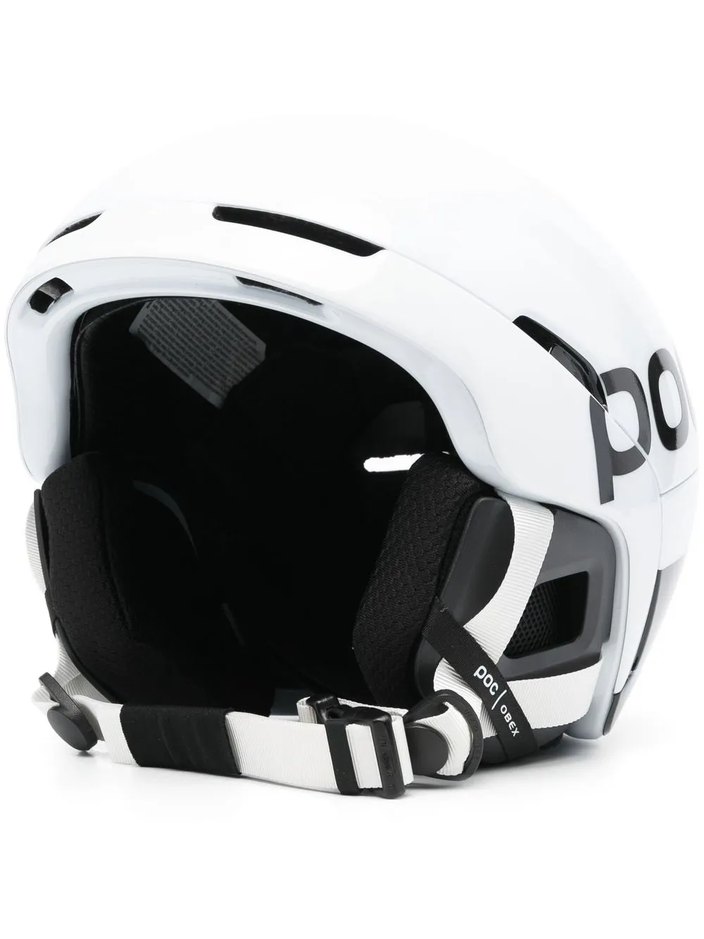 

POC logo-print skiing helmet - White