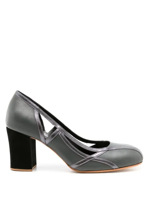 Sarah Chofakian Jubilee 55mm cut-out pumps