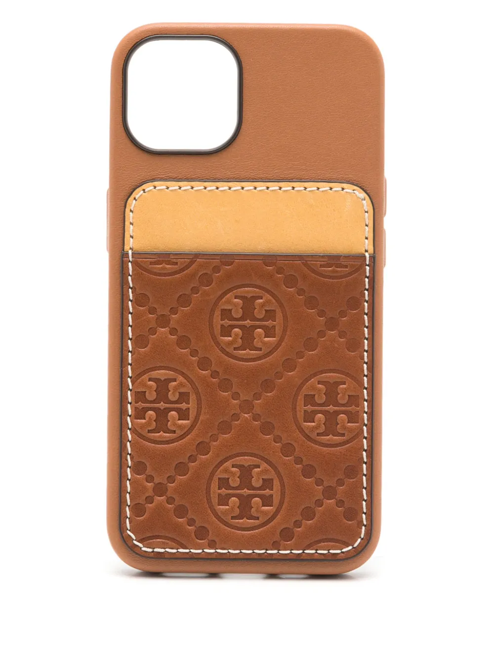 Tory Burch Capa para iPhone com monograma T | Marrom | Image 1