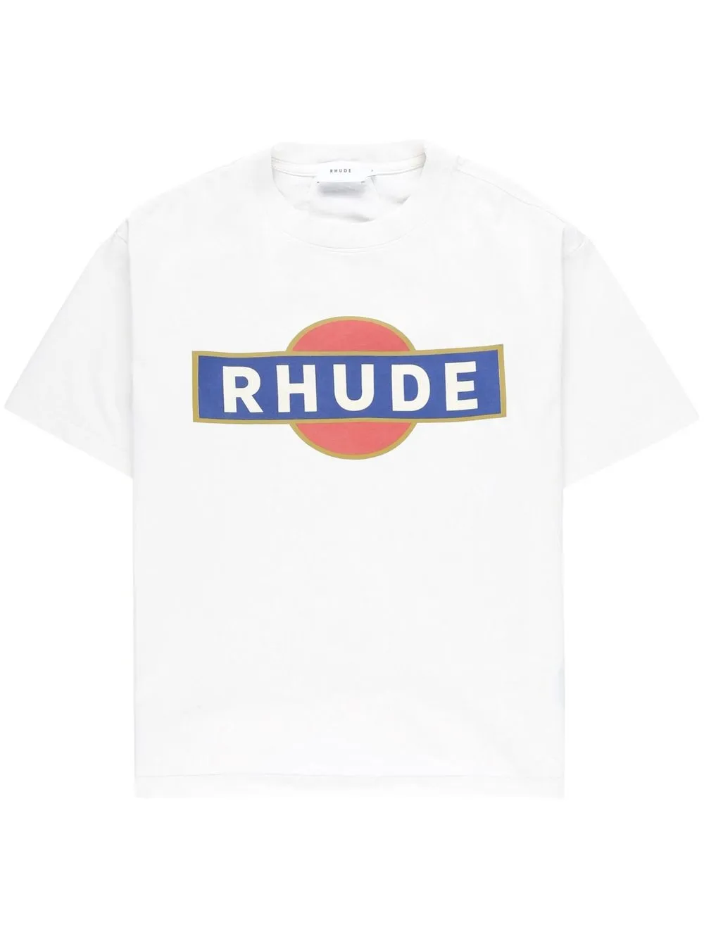 

Rhude logo-print cotton T-Shirt - White