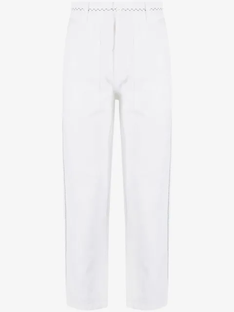 Nick Fouquet embroidered straight-leg trousers