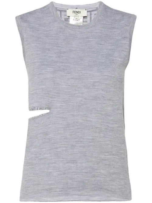 FENDI débardeur à motif FF - Gris - FENDI - Modalova