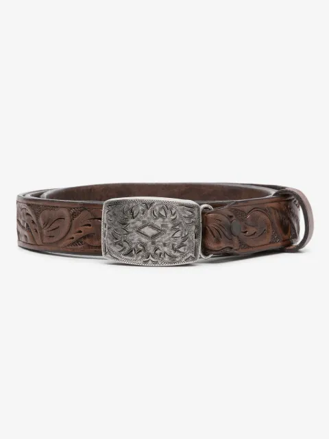 Polo Ralph Lauren Coleman embossed leather belt