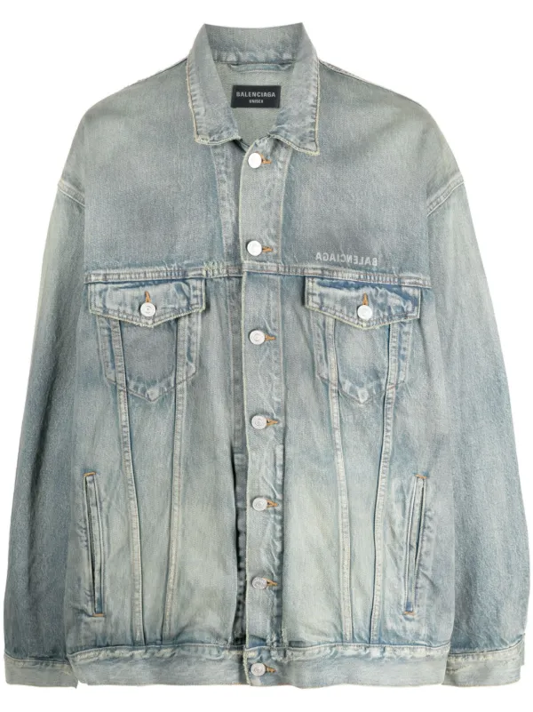 Balenciaga Oversize Denim Jacket - Farfetch