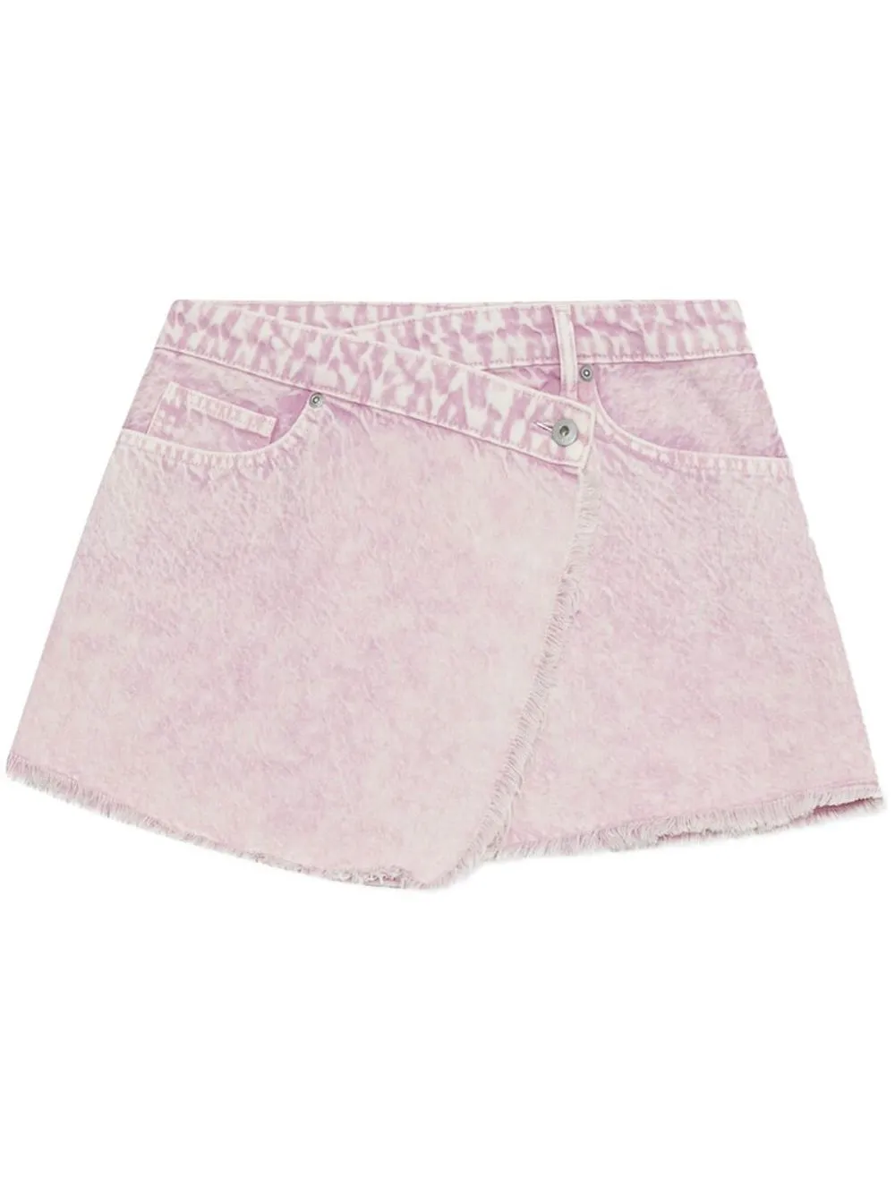 Jonathan Simkhai Standard Malta Denim Skirt In Pink