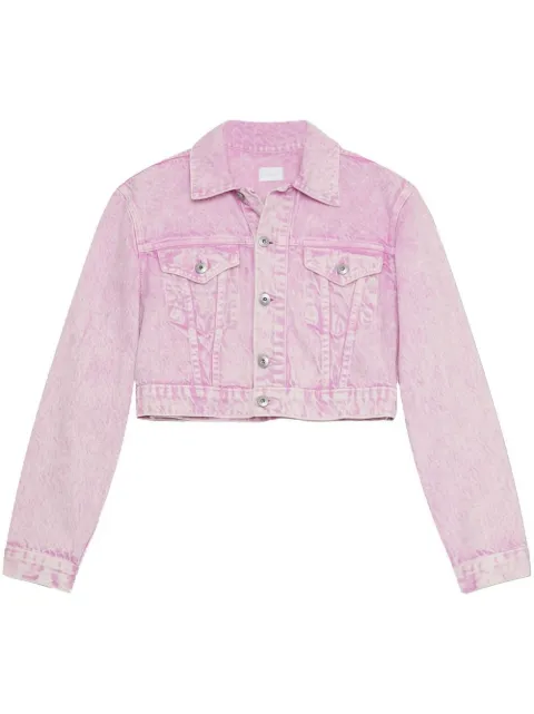 Simkhai Standard Dove cropped denim jacket