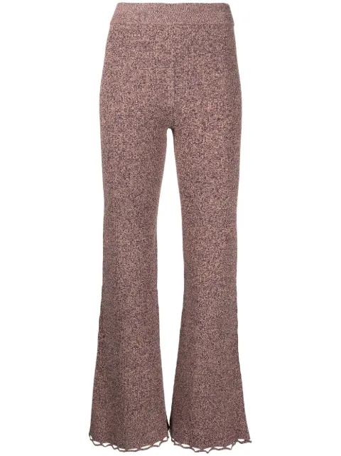 Ulla Johnson pantalones tejidos acampanados