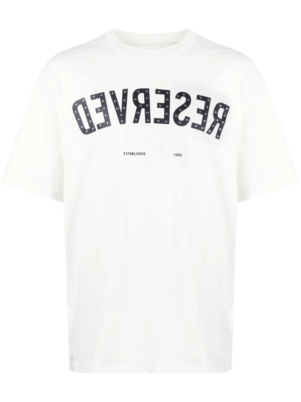 

izzue Reversed-print detail T-shirt - White