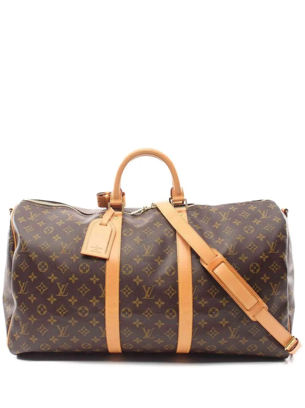 

Louis Vuitton 2001 pre-owned monogram Keepall Bandoulière 55 travel bag - Brown