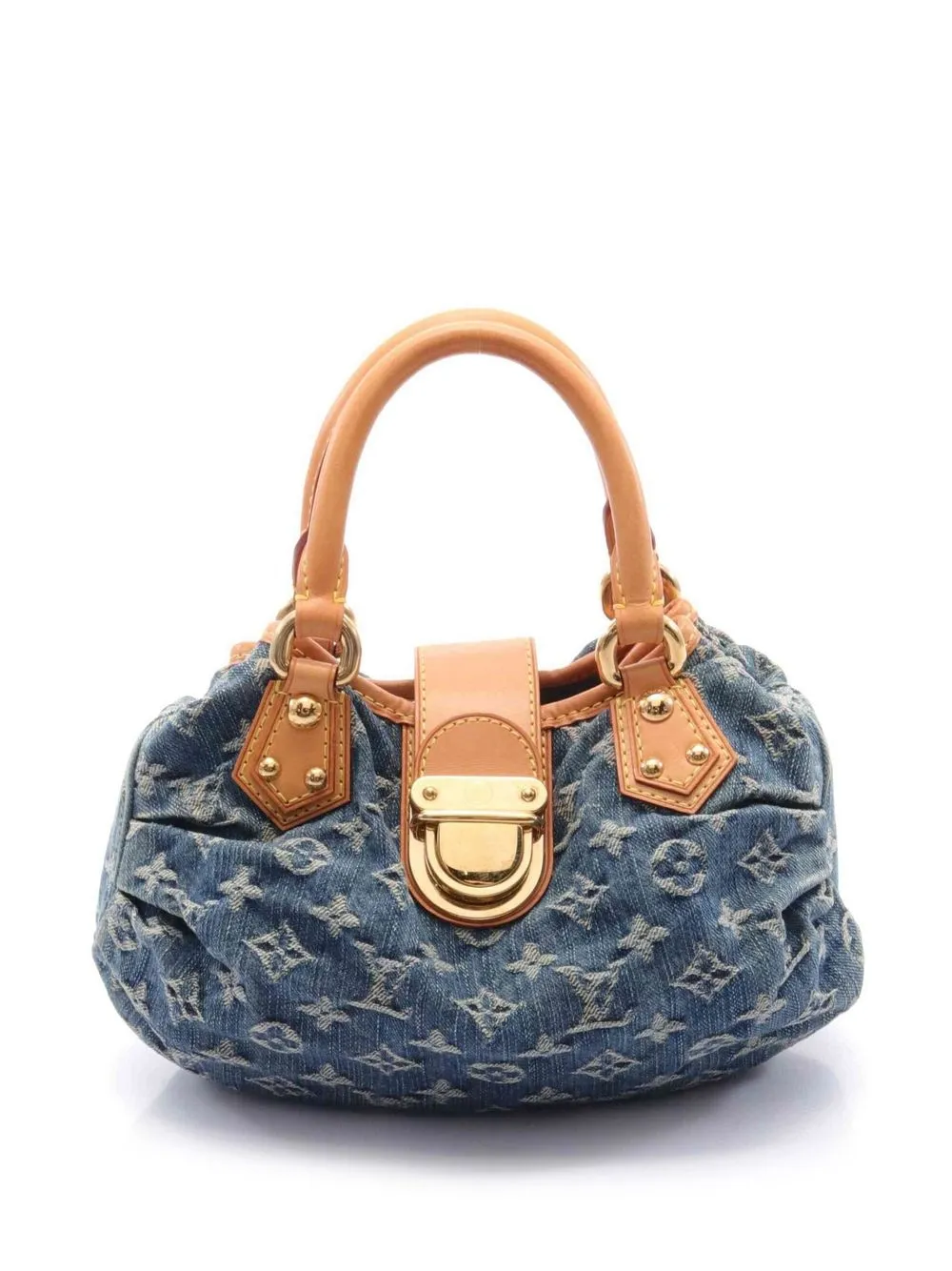 

Louis Vuitton 2005 pre-owned monogram denim gathered handbag - Blue