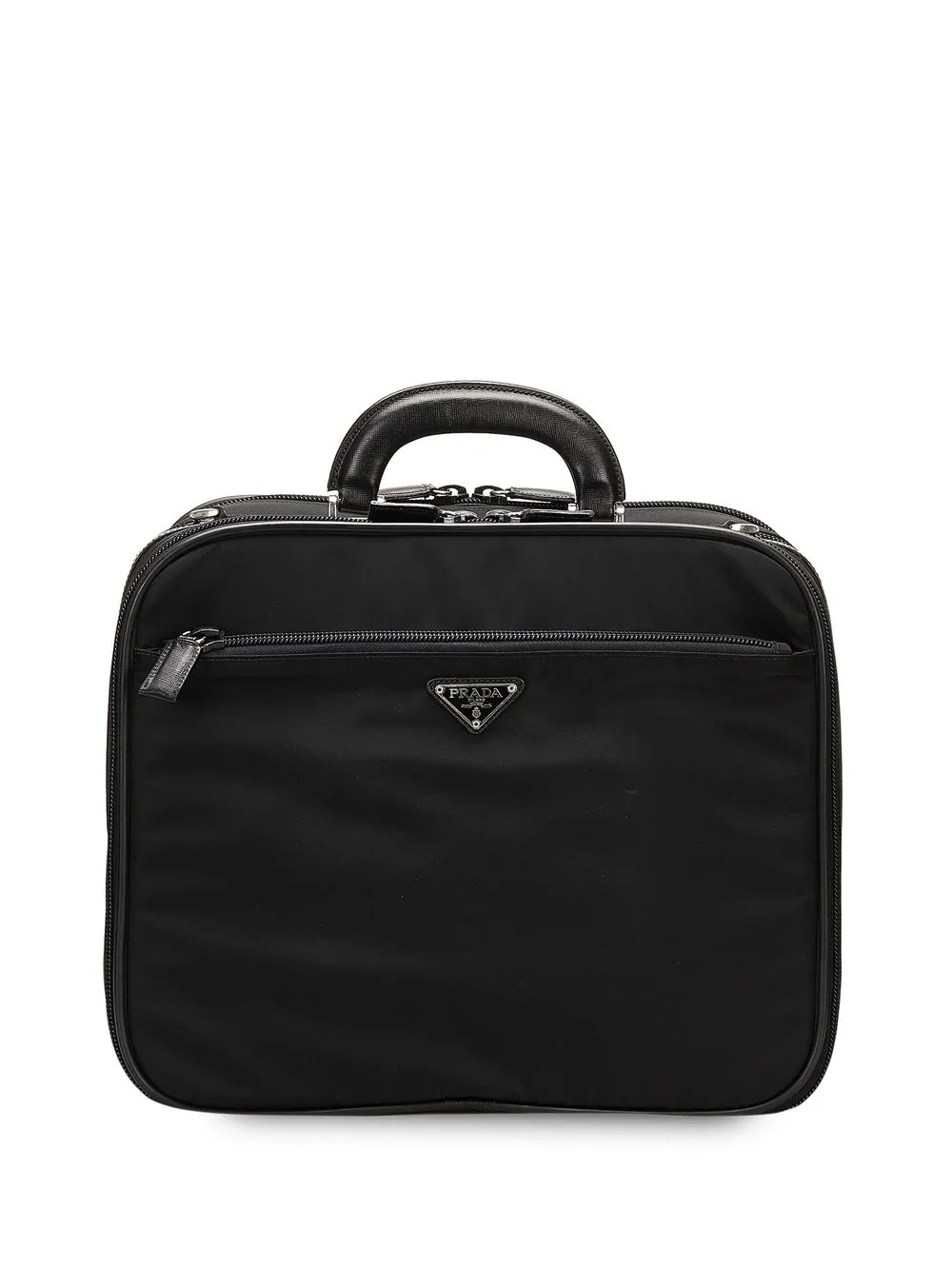 

Prada Pre-Owned triangle-logo 2way briefcase - Black