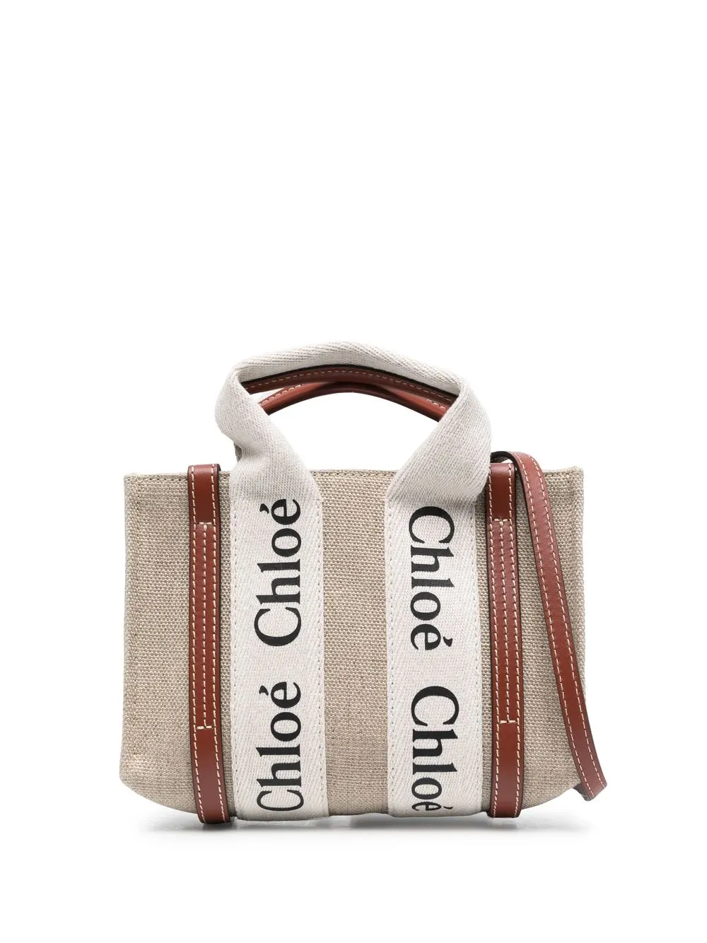

Chloé Woody tote bag - Brown