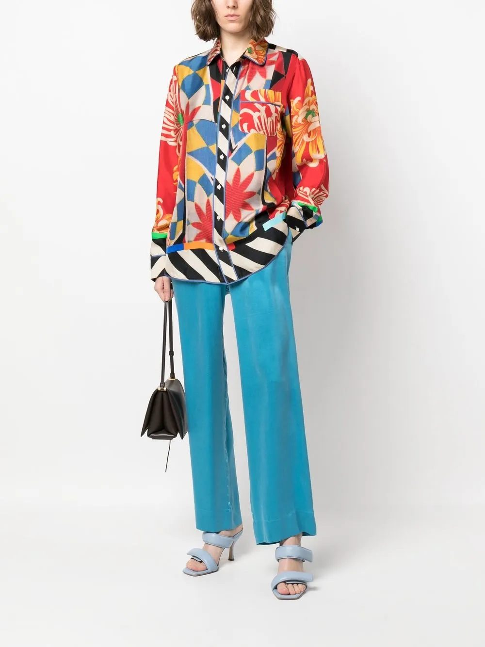 Pierre-Louis Mascia Zijden blouse - Rood
