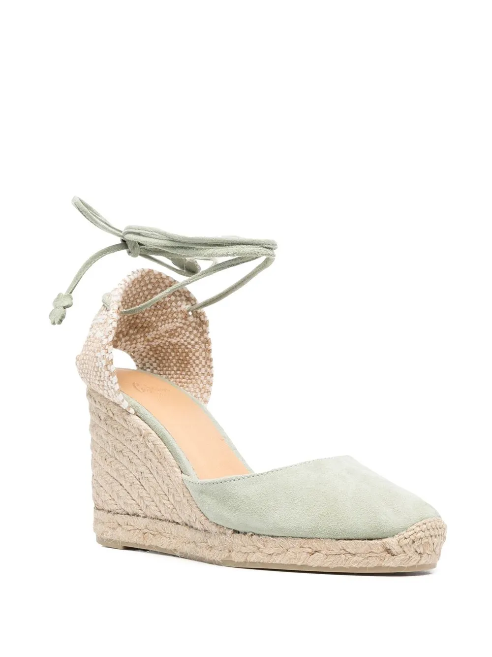Castañer Carina suède espadrilles - Groen