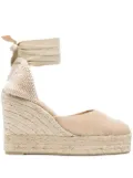 Castañer Carina 8 100mm wedge espadrilles - Neutrals