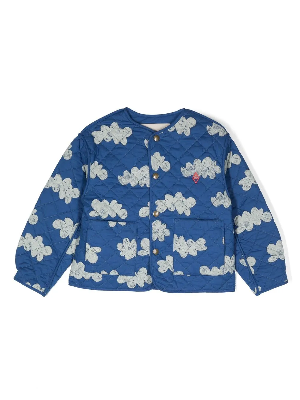 

The Animals Observatory cloud print padded jacket - Blue