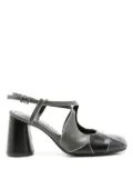Sarah Chofakian Ethel 65mm crossover-strap pumps - Grey