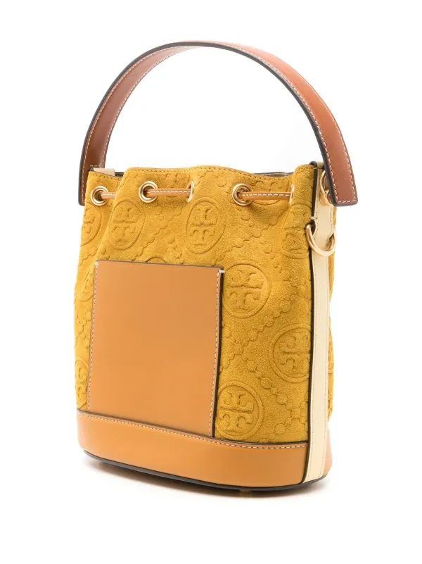 Tory Burch small outlets bucket bag yellow