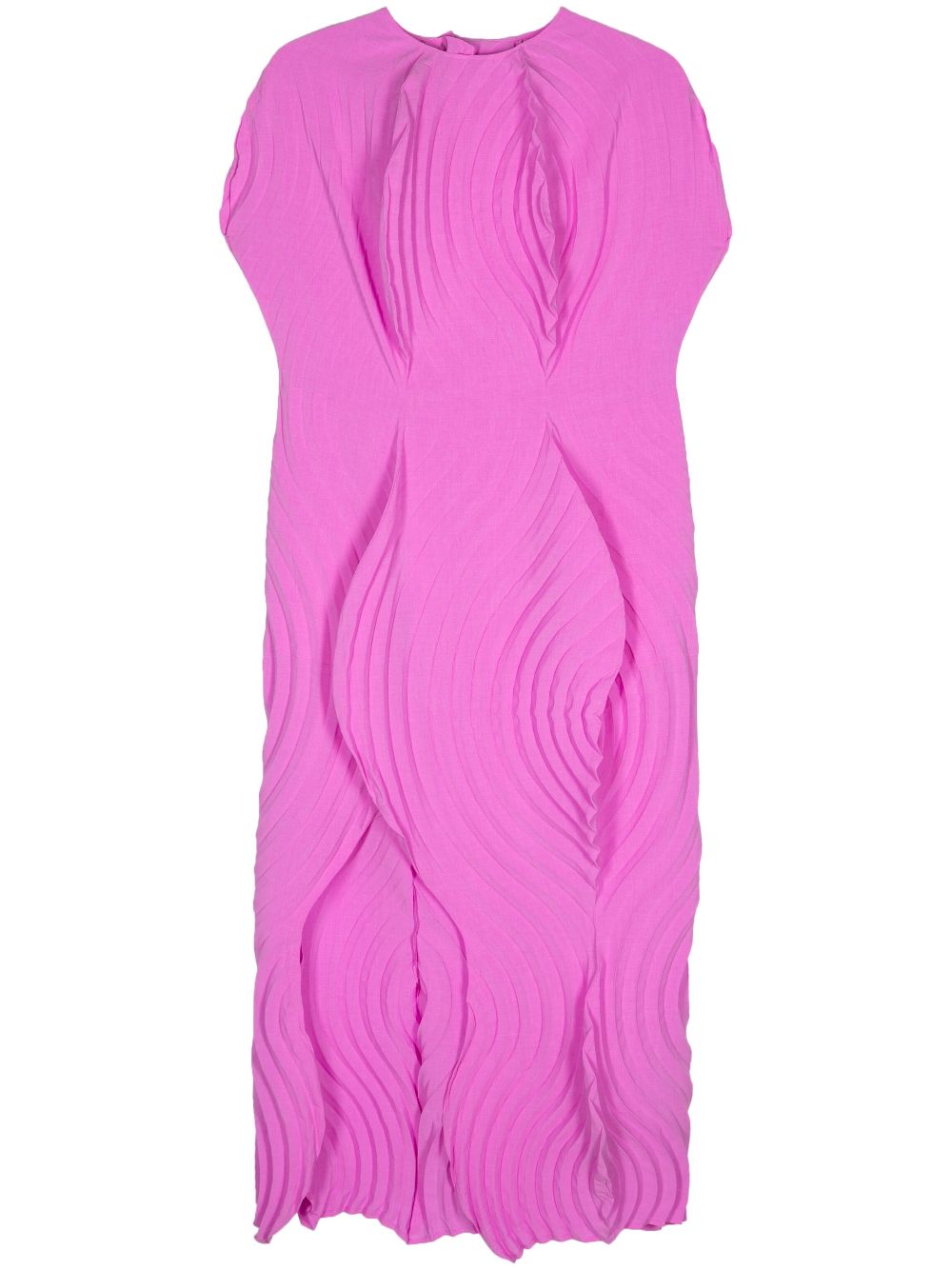 Issey Miyake Resonant plissé midi dress - Pink