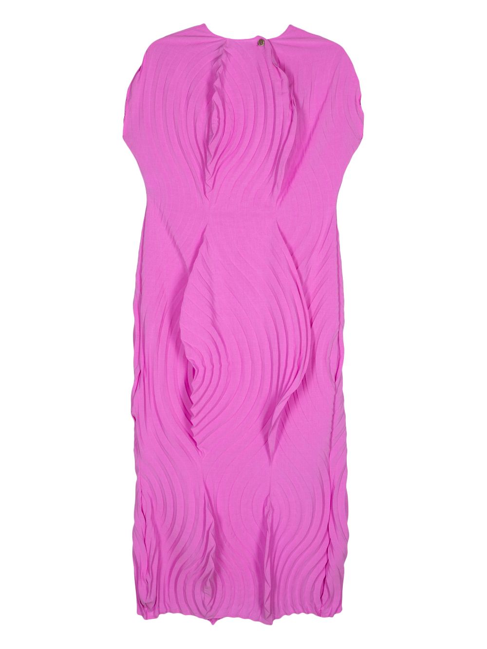 Issey Miyake Resonant plissé midi dress - Pink