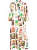 Oroton floral-print wrap dress - Multicolour