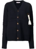 Charles Jeffrey Loverboy cable-knit panelled cardigan - Blue