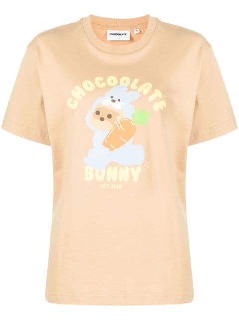 CHOCOOLATE cotton graphic-print T-shirt