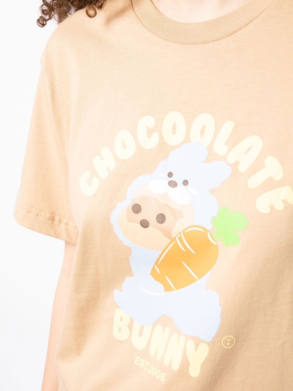 Shop Chocoolate Cotton Graphic-print T-shirt In Brown