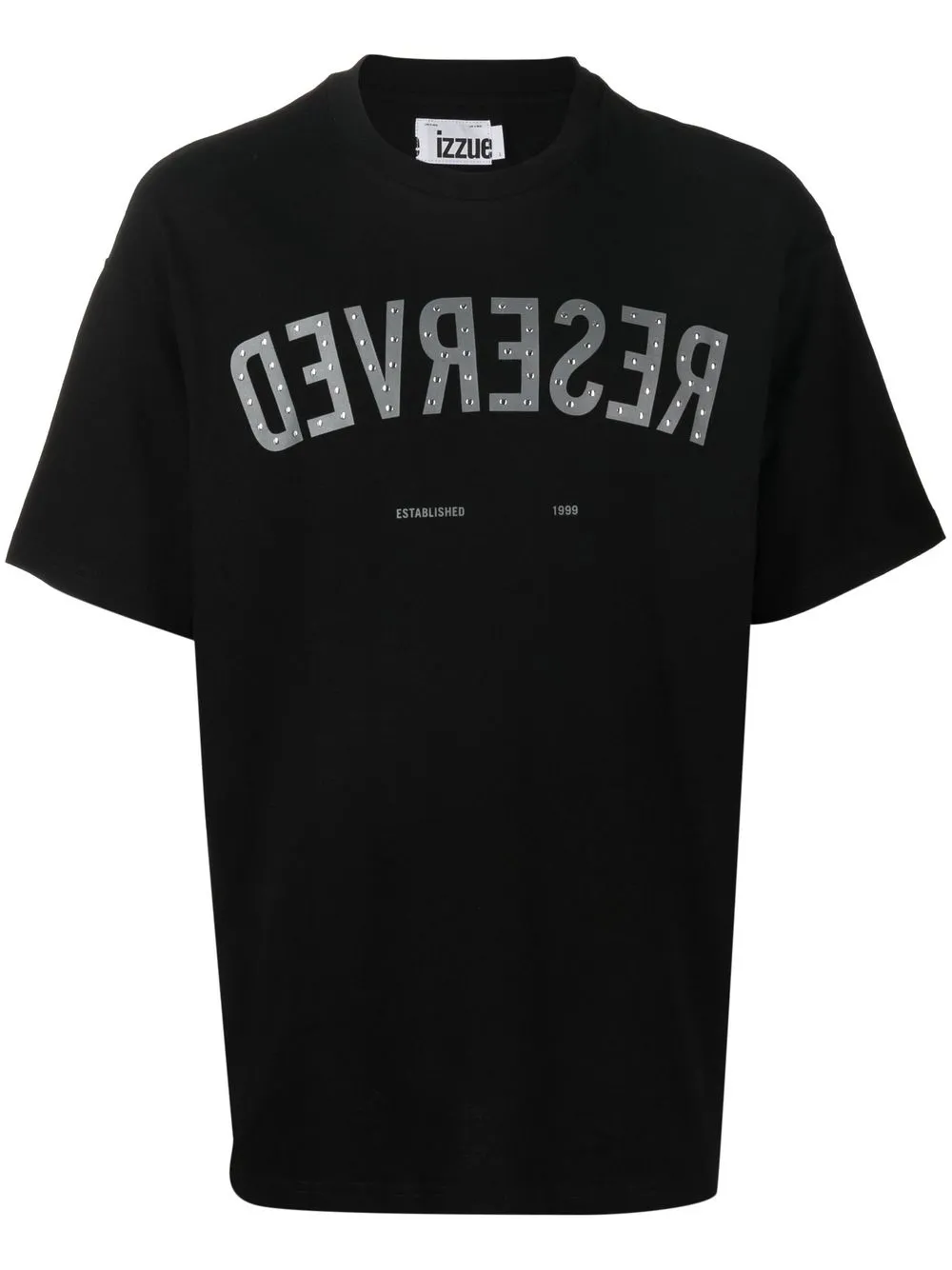 

izzue Reverse-print detail T-shirt - Black