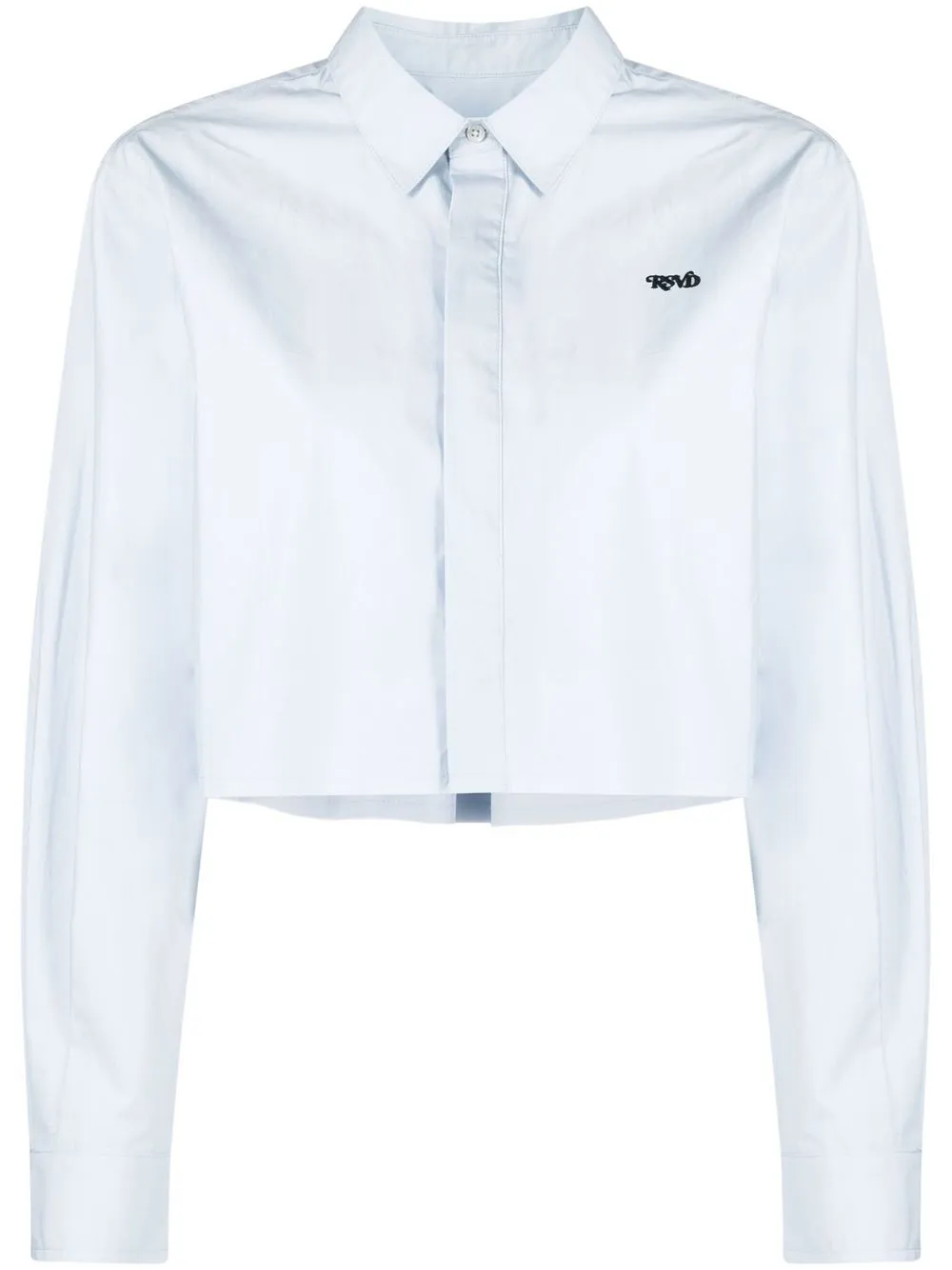 

izzue embroidered-logo detail shirt - Blue