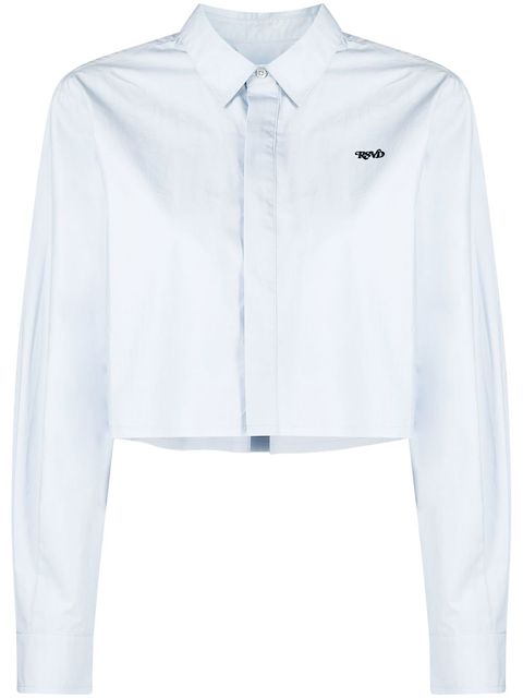 izzue embroidered-logo detail shirt