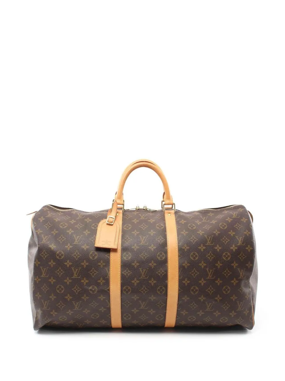 

Louis Vuitton 2001 pre-owned monogram Keepall 55 travel bag - Brown