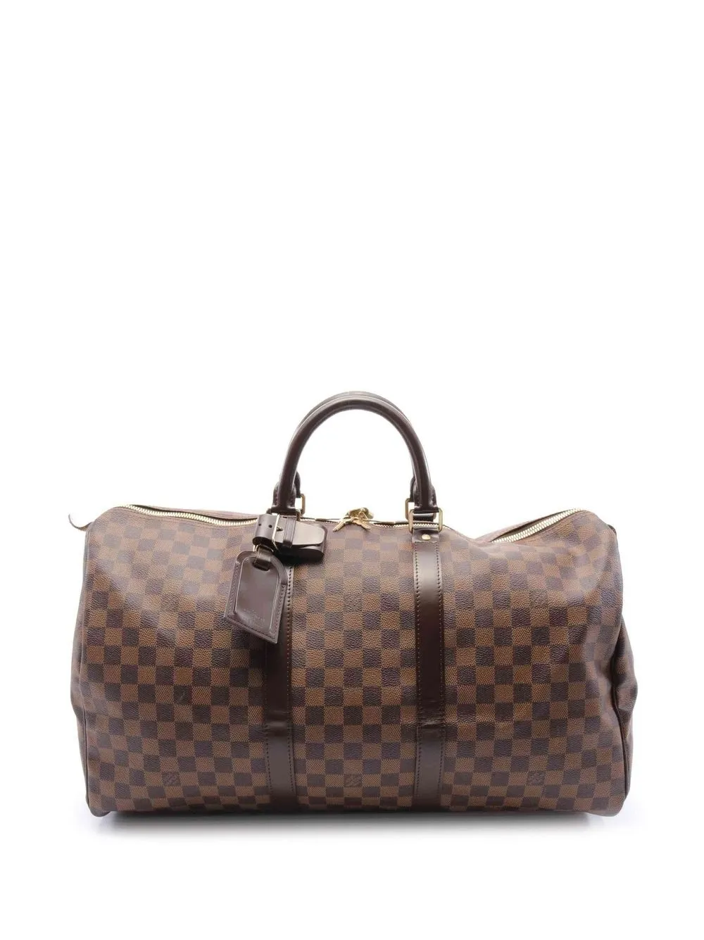 

Louis Vuitton 2008 pre-owned Damier Ebène Keepall 50 travel bag - Brown