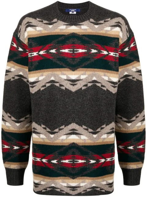 Junya Watanabe MAN suéter tejido en intarsia