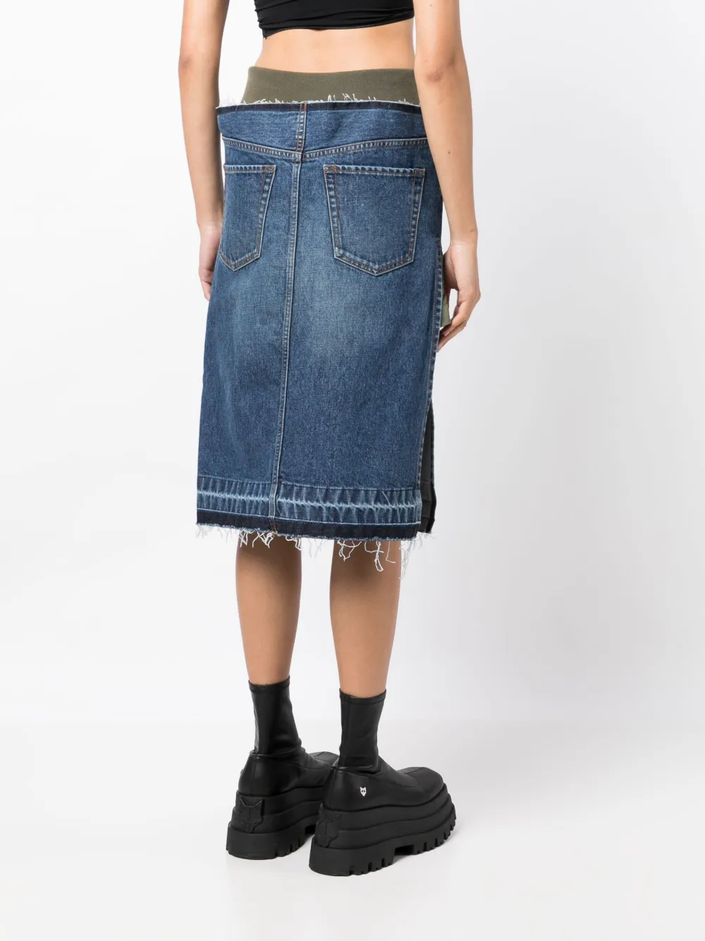 底値 SACAI Denim Skirt デニムスカート - スカート