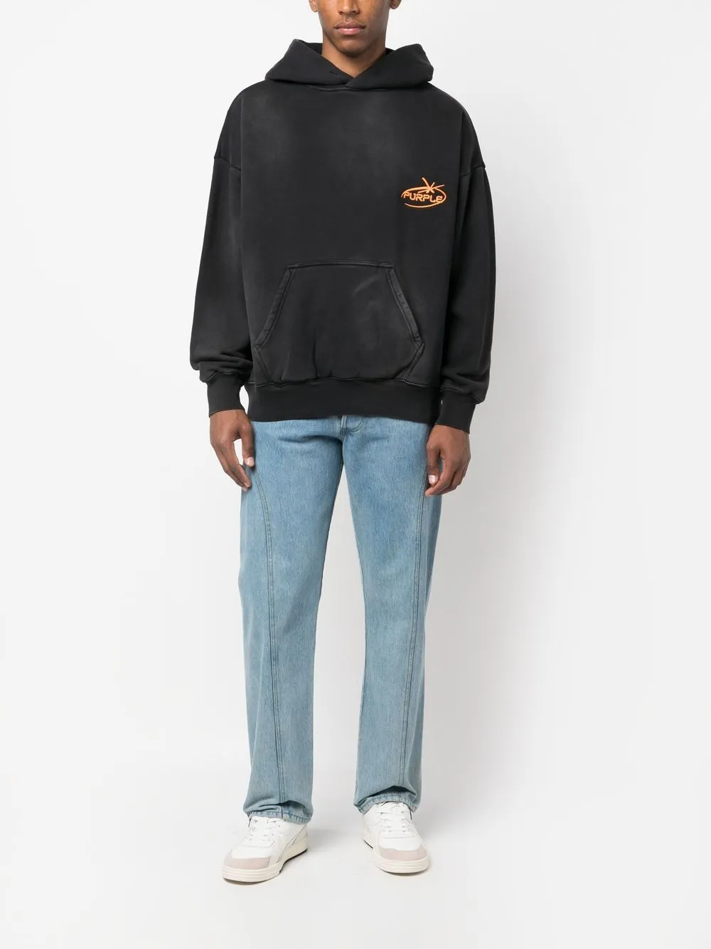 Purple Brand Logo print Hoodie Farfetch