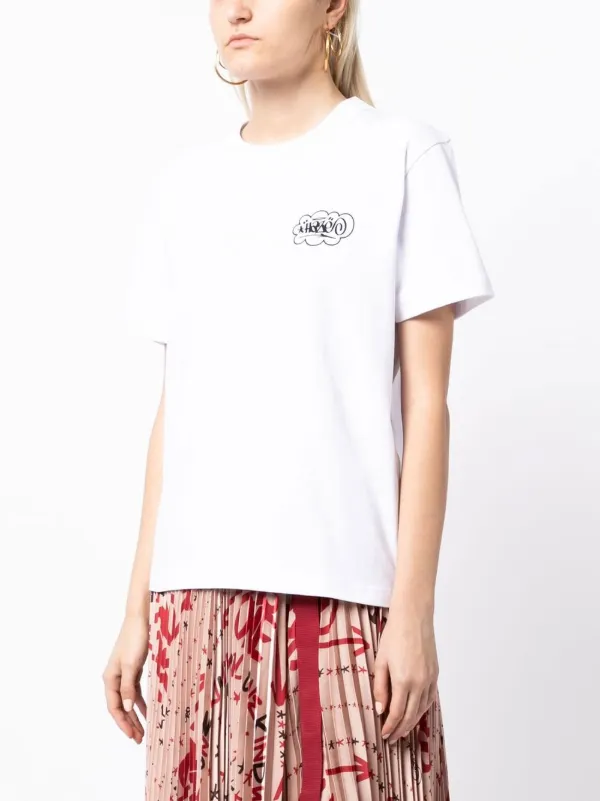 SACAI グラフィックプリントクルーネックTシャツ Sacai グラフィック Tシャツ | ホワイト | FARFETCH JP